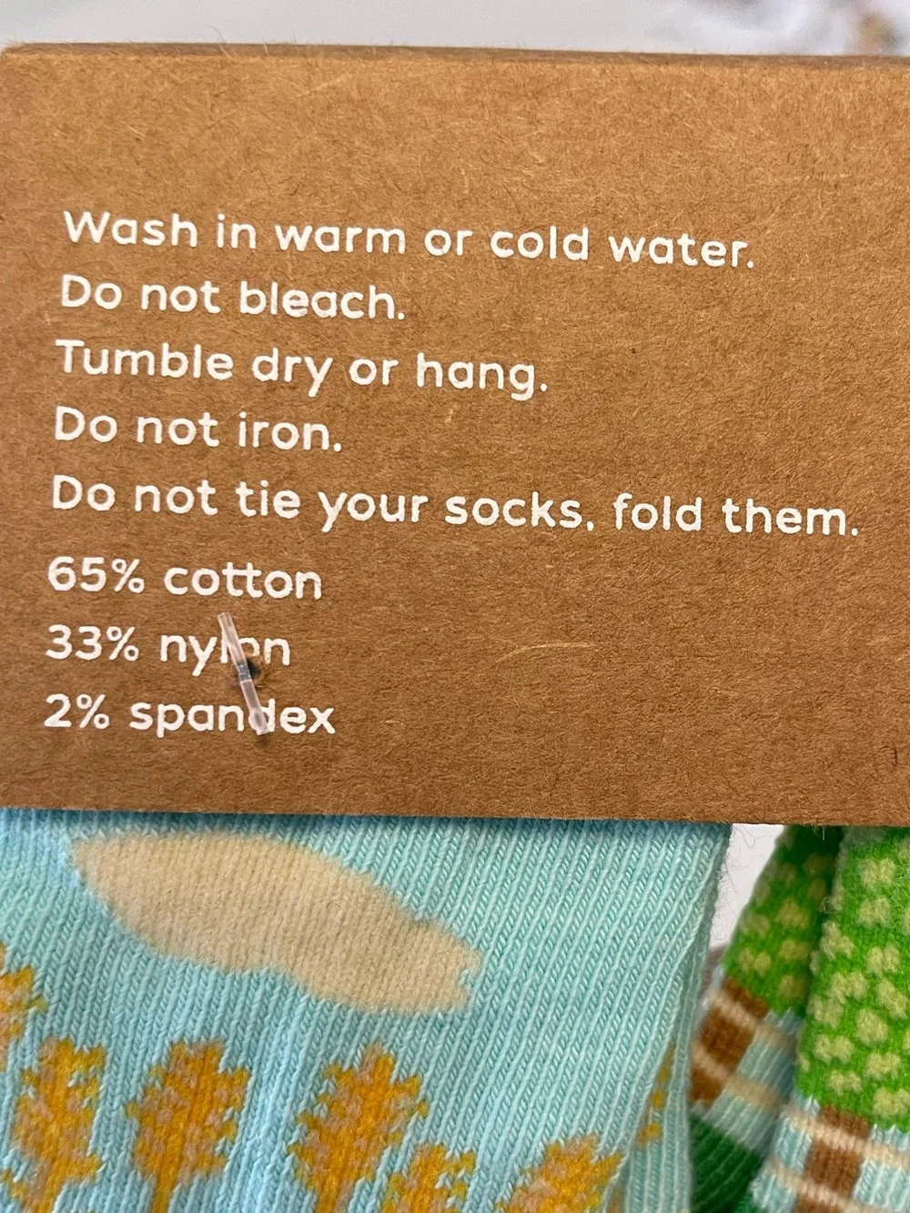 Happy + Bright Infant Farm Animal Socks - Green & Light Blue (6-12M)